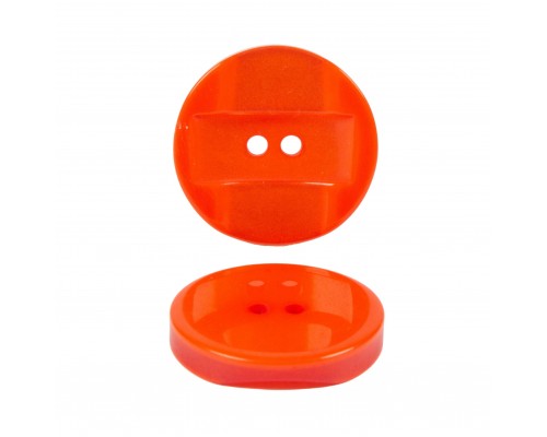 Пуговицы пластик 12 мм, 2 прокола, арт.1721 цв.оранжевый уп.200 шт