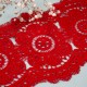 Кружево плетеное шир.12 см арт.S1064-2 цв.красный уп.13,5 м