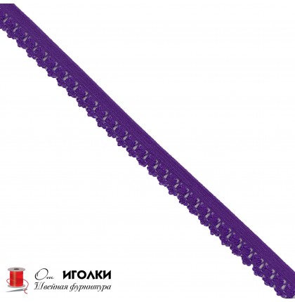 Резинка бельевая ажурная шир.15 мм арт.2558 цв.фиолетовый уп.91 м
