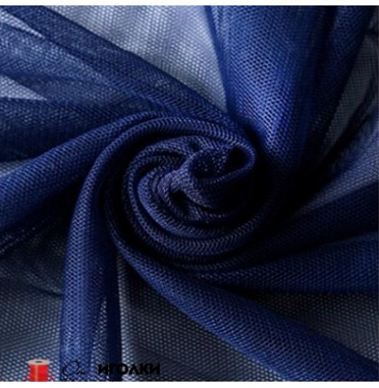 Сетка костюмная шир.150 см. арт.10123 цв.темно-синий уп.45 м.