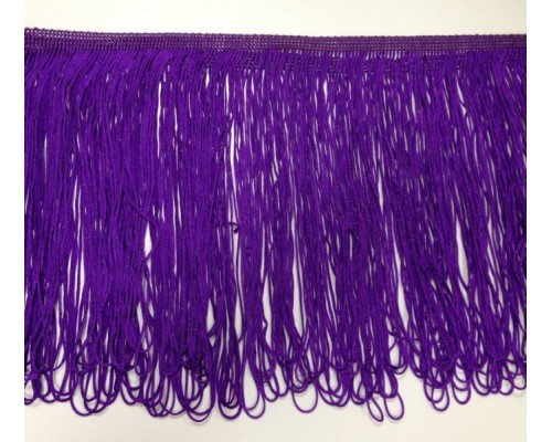 Бахрома танцевальная петлями шир.15 см арт.3009-15 цв.фиолетовый уп.13,5 м