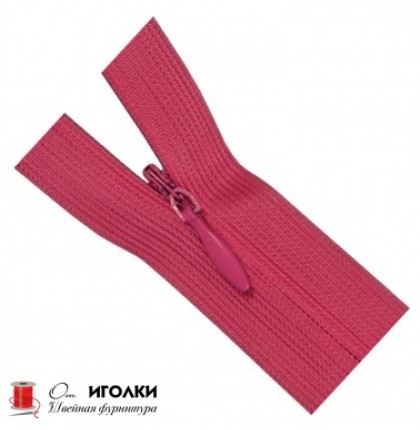 Молнии потайные Zipper 50 см цв.розовый арт.137-50 уп.100 шт
