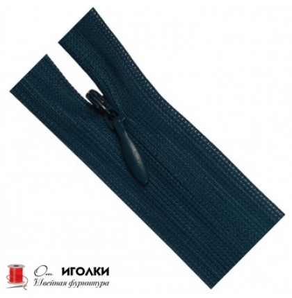 Молнии потайные Zipper 50 см цв.синий арт.211-50 уп.100 шт
