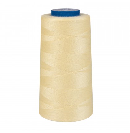 Швейные нитки полиэстер 40/2 5000 ярд цв.бледно-желтый Strong уп.1 шт