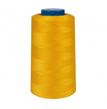 Швейные нитки полиэстер 40/2 5000 ярд цв.темно-желтый Strong 