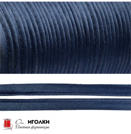 Кант хлопчатобумажный (х/б) смесовый шир.15 мм арт.90-KHB цв.темно-синий уп.65,8 м