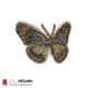 Аппликация термоклеевая бабочка арт.9686 цветная уп.20 шт